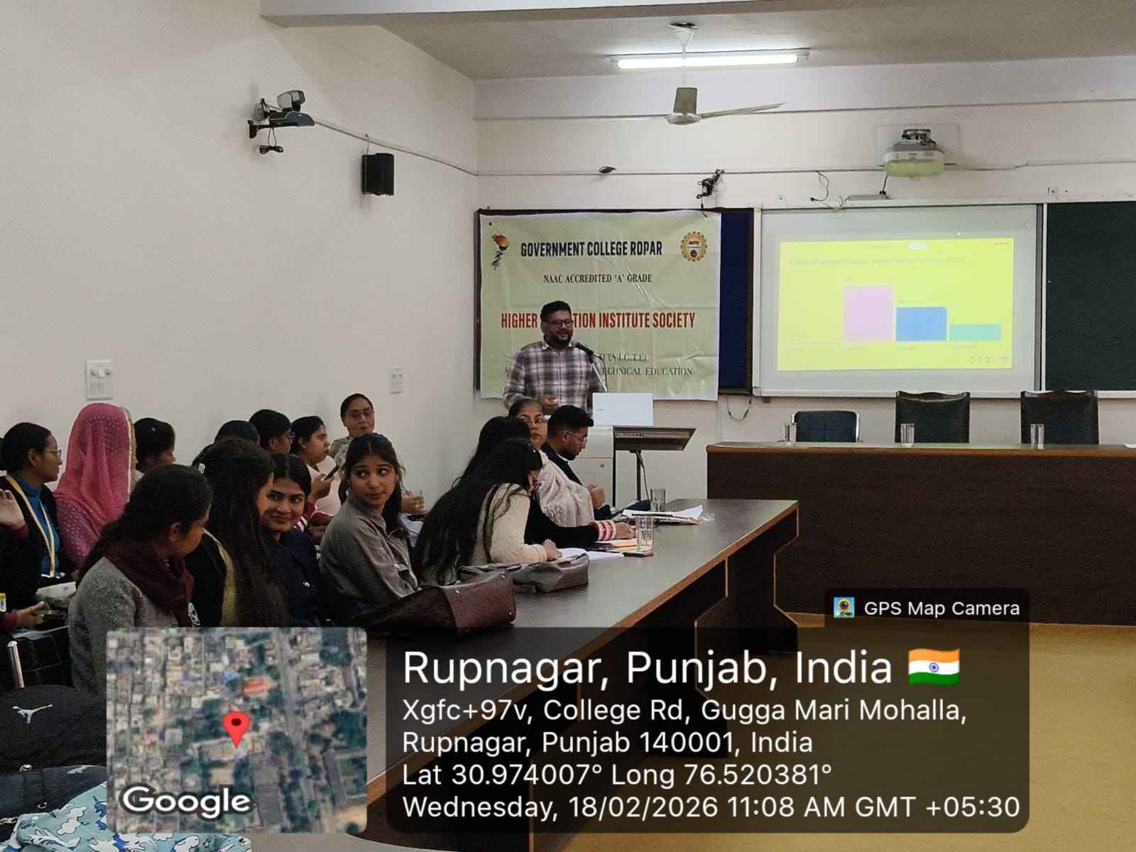 A seminar on Intellectual Property Rights was conducted